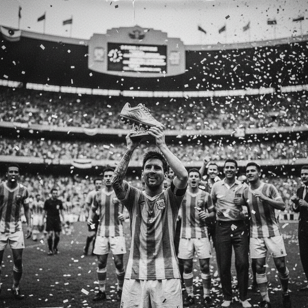 MESSI CROWNED WORLD CUP GOLDEN BOOT KING