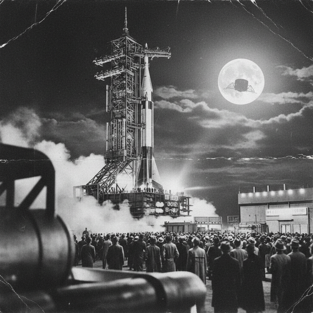 AMERICA PLANTS THE NEXT BOOTPRINT ON THE MOON